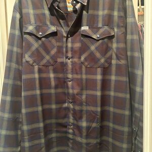 DIXXON Men's Brown Plaid Shirt